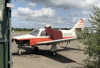 G-BMWR @ EGLK - Rockwell Commander parked and deteriorating at Blackbushe - by Chris Holtby