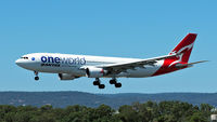 VH-EBV @ YPPH - Airbus A330-202. Qantas One World VH-EBV, YPPH final runway 03, 030318. - by kurtfinger