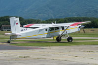 HB-FJP @ LSZL - At Locarno-Magadino airport, civil side. - by sparrow9