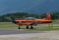 T7-FMA @ LSZL - At Locarno-Magadino, civil side. - by sparrow9
