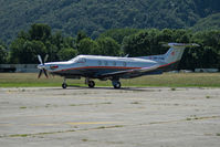 HB-FVW @ LSZL - At Locarno-Magadino, civil side. - by sparrow9