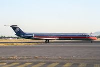 N1003X @ MMMX - Delivered to Aeromexico as N1003X in 1981. To Aeropostal as YV-02C in 2004. Reregistered as YV131T in 2005. Withdrawn from use at Victorville, CA in 2007 and scrapped. N867AC allocated but possibly never applied. Front fuselage to El Mirage,CA. - by Paul Seymour