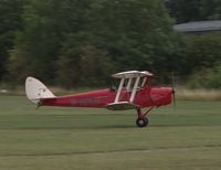 G-APLU @ EGTH - 1941 Tiger moth taking off at the Gathering of Moths Day 2019 at Old Warden - by Chris Holtby
