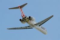 EI-EXB @ LFBD - Boeing 717-2BL, Take off rwy 05, Bordeaux-Mérignac airport (LFBD-BOD) - by Yves-Q