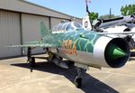 N1121M @ KADS - Mikoyan i Gurevich MiG-21US MONGOL at the Cavanaugh Flight Museum, Addison TX - by Ingo Warnecke