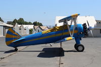 N1193N @ SZP - 1941 Boeing Stearman E75, P&W R-985 450 Hp upgrade, on CP Aviation's ramp. for Annual Exam/work - by Doug Robertson