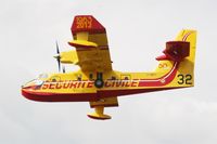 F-ZBFS @ LFFQ - Canadair CL-415, On display, La Ferté-Alais airfield (LFFQ) Air show 2015 - by Yves-Q