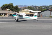 N4619A @ SZP - 1956 Cessna 180, Continental O-470 230 Hp, landing Roll Rwy 22 - by Doug Robertson