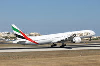 A6-ECR @ LMML - B777 A6-ECR Emirates Airlines - by Raymond Zammit