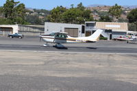 N3376E @ SZP - 1982 Cessna 182R SKYLANE, Continental O-470-U 230 Hp, landing roll Rwy 22 - by Doug Robertson