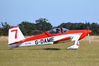 G-DAME - Just landed at, Bury St Edmunds, Rougham Airfield, UK. - by Graham Reeve