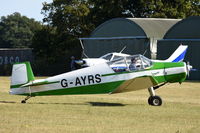 G-AYRS - Just landed at, Bury St Edmunds, Rougham Airfield, UK.