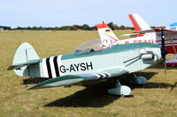 G-AYSH - Parked at, Bury St Edmunds, Rougham Airfield, UK.
