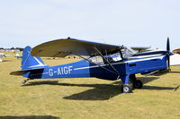 G-AIGF - Parked at, Bury St Edmunds, Rougham Airfield, UK.