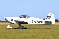G-CSPR - Just landed at, Bury St Edmunds, Rougham Airfield, UK. - by Graham Reeve