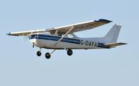 G-OAFA @ EGFH - Visiting Skyhawk departing Runway 22. - by Roger Winser
