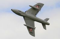 HB-RVR @ LFFQ - Hawker Hunter T.68, On display, La Ferté-Alais airfield (LFFQ) Airshow 2015 - by Yves-Q