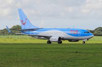OO-JAL @ LFRB - Boeing 737-7K, Taxiing rwy 25L, Brest-Bretagne airport (LFRB-BES) - by Yves-Q