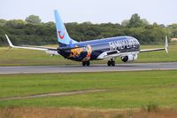 OO-JAF @ LFRB - Boeing 737-8K5, Landing rwy 25L, Brest-Bretagne airport (LFRB-BES) - by Yves-Q