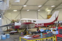 G-DJJA @ EGTR - In the maintenance hangar at Elstree - by Chris Holtby