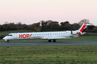 F-HMLG @ LFRB - Bombardier CRJ-1000EL NG, Taxiing rwy 07R, Brest-Bretagne airport (LFRB-BES) - by Yves-Q