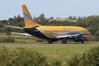 F-GZTA @ LFRB - Boeing 737-33VQC, Taxiing rwy 25L, Brest-Bretagne airport (LFRB-BES) - by Yves-Q