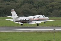 M-MEVA @ LFRB - Cessna 560 Citation Ultra, Landing rwy 07R, Brest-Bretagne airport (LFRB-BES) - by Yves-Q