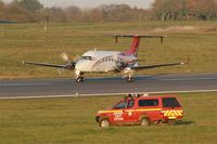 F-HETS @ LFRB - Raytheon Aircraft Company 1900D, Taxiing rwy 07R, Brest-Bretagne Airport (LFRB-BES) - by Yves-Q