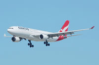 VH-EBK @ YPPH - Airbus A330-202. Qantas VH-EBK, final R03 YPPH 060917. - by kurtfinger