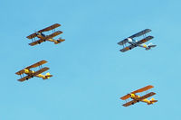 VH-BTP @ YSEN - DeHavilland DH-82A Tiger Moths VH-NIG, VH-WFN, VH-DWD and VH-BTP Serpentine 051117. - by kurtfinger