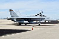 165228 @ KBOI - Taxiing onto the north GA ramp. NA-405, VMFA-323 Death Rattlers. - by Gerald Howard