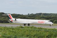 F-HMLG @ LFRB - Bombardier CRJ-1000EL NG, Take off run rwy 07R, Brest-Bretagne airport (LFRB-BES) - by Yves-Q