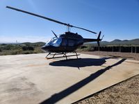 N42RB @ 93AZ - Bell 206 parked at Inde Motorsports Ranch in Willcox, AZ.