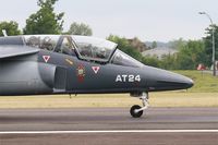 AT24 @ LFSI - Belgian Air Force Dassault-Dornier Alpha Jet 1B, Taxiing rwy 29, St Dizier-Robinson Air Base 113 (LFSI) - by Yves-Q