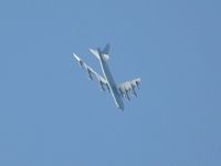 60-0025 @ EGFH - USAF B-52H at 20000 feet. - by Roger Winser