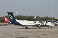 SX-OBH @ LMML - Bombardier DHC-8 SX-OBH Olympic Airways - by Raymond Zammit