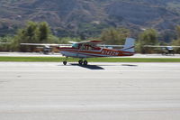 N7422M @ SZP - 1959 Cessna 175 SKYLARK, Continental GO-300-A 175 Hp geared engine, landing roll Rwy 04 - by Doug Robertson