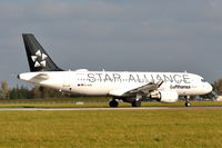 D-AIZN @ EGSH - Leaving Norwich for Munich with Star Alliance colour scheme. - by keithnewsome