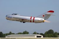 N1713P @ KOSH - PZL Mielec Lim-5 (MiG-17F)  C/N 1C1713, N1713P - by Dariusz Jezewski www.FotoDj.com