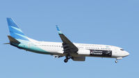PK-GNU @ YPPH - Boeing 737-8U3 Garuda Airlines PK-GNU. Hyne Road, final R21 220219. - by kurtfinger