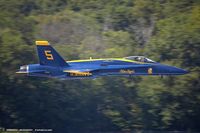 162411 @ KSWF - F/A-18A Hornet 162411 C/N 0243 from Blue Angels Demo Team  NAS Pensacola, FL - by Dariusz Jezewski www.FotoDj.com