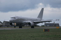 T7-ACJ @ EGJB - Reverse thrusters just opening on Guernsey's runway 27 - by alanh