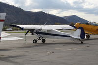 N6094D @ SZP - 1958 Piper PA-18A-150 SUPER CUB, Lycoming O-320 150 Hp, Restricted class, Banner tower on Transient Ramp - by Doug Robertson