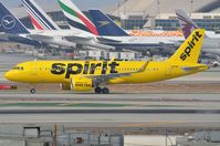 N915NK @ KLAX - Arrival of Spirit A320N - by FerryPNL