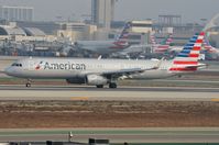 N134AN @ KLAX - Arrival of American A321 - by FerryPNL