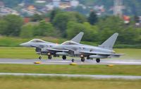 7L-WO @ LOWG - Eurofighter 7L-WD and 7L-WO on their way home from a training session at LOWG - by Paul H