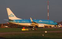 PH-BGN @ EGSH - Emerged from paint shop in the latest KLM Livery - by AirbusA320