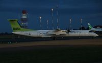 YL-BAX @ EGSH - Arriving at Norwich for repaint - by AirbusA320