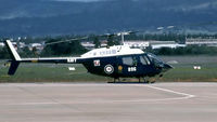 N17-006 @ YSCB - Stbd side view of RAN Bell 206B-1 Kiowa N17-006 Cn 44506 Code 896 at RAAF Fairbairn (YSCB) in August 1991. Nowra courier (Squadron Comms aircraft) - ‘Australia Post’ logo on the rear fuselage. - by Walnaus47