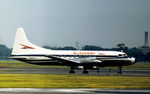 N5803 @ DCA - Convair 580 of Allegheny Airlines seen at what was then known as National Airport at Washington DC in the Summer of 1973. - by Peter Nicholson